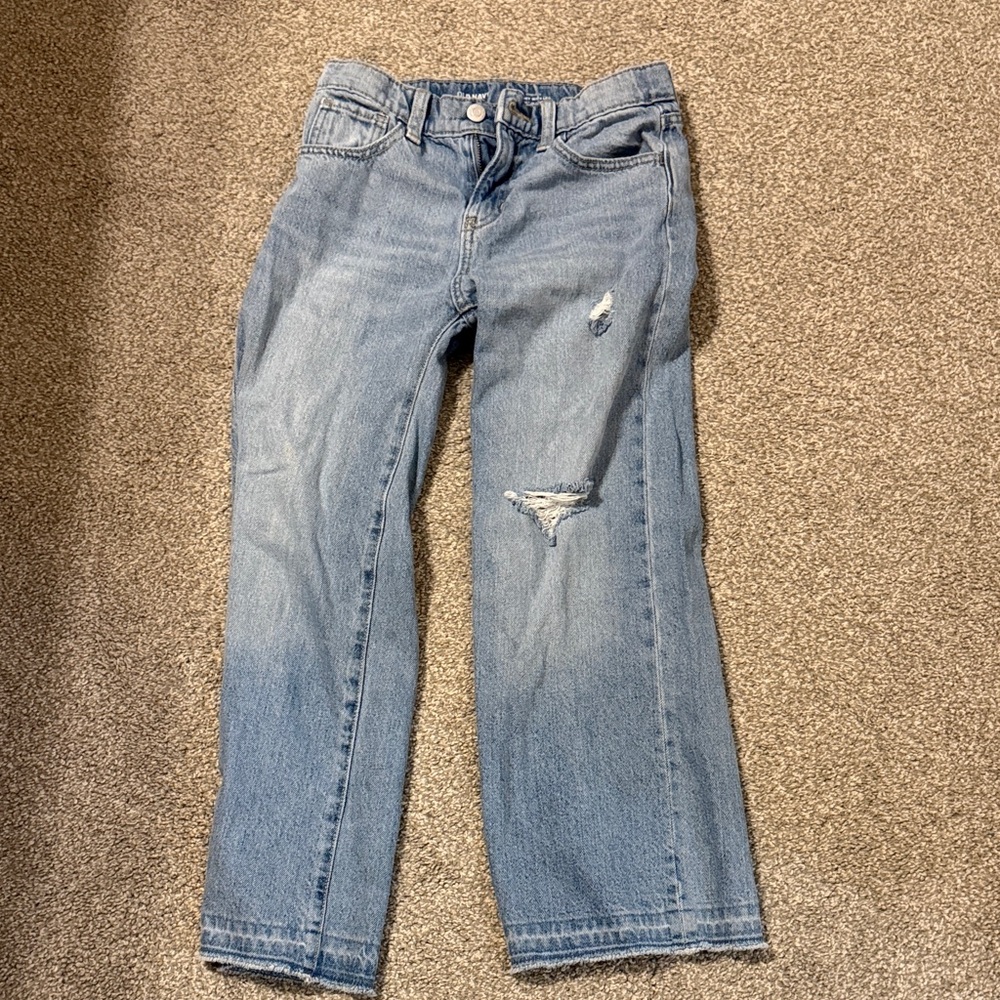 Old Navy Light Blue Distressed Kids Jeans